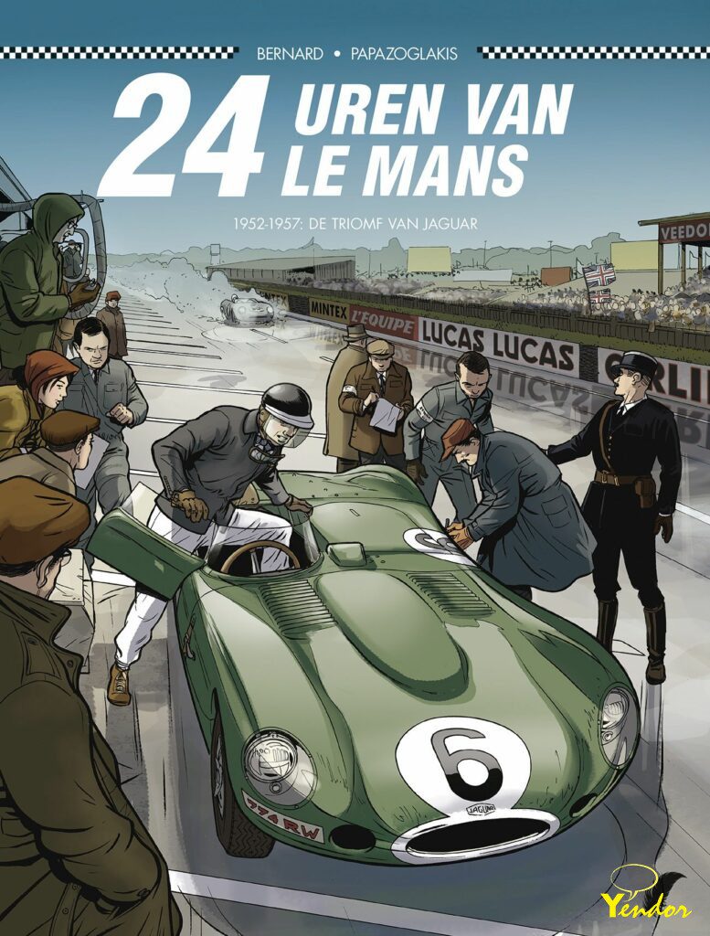 24 Uren van Le Mans , 1952-1957 de triomf van Jaguar ( op de rug staat nummer 17 vermeld..)